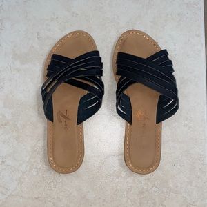 Black and Tan sandals